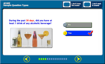 ACASI Multiple Choice